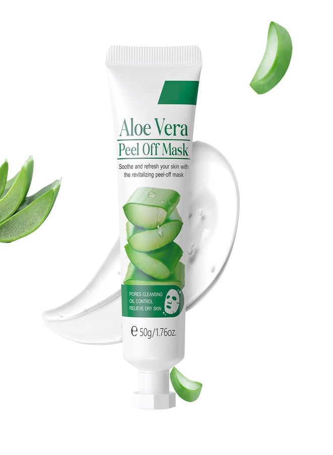 DLZZRS Aloe Vera Peel Off Cleansing Mask, Moisturizing & Soothing Facial Masks, Oil Control, Gentle Exfoliation & Hydration, Strengthens Skin Barrier for Women Girls, 1.76oz - Image 1
